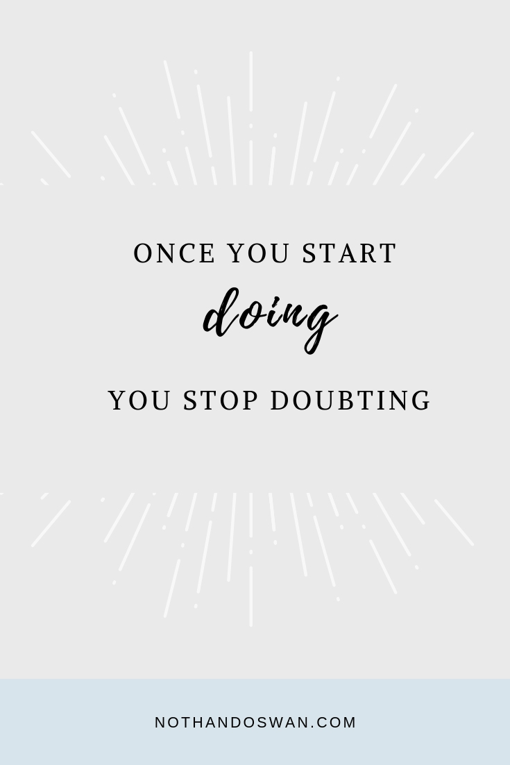 When you’re inspired by big goals, you can also be stunted by doubt and worry. Click for 5 ways to work passed self-doubt so that you can get back to what really matters.