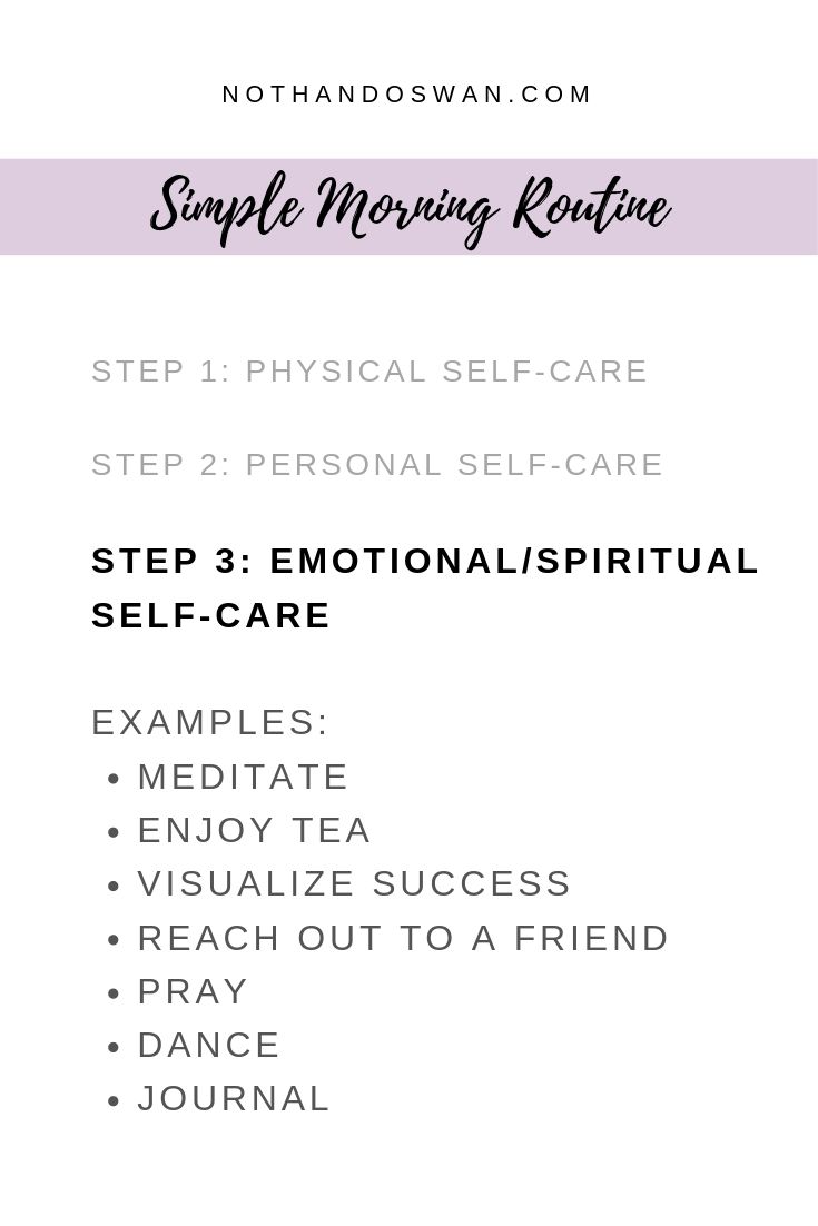 This post is for anyone who's started they day off in a frantic hurry and felt like the rest of their day was just spent catching up. Eliminate the stress and hustle with this simple 3-step morning routine so that you can do meaningful work.
