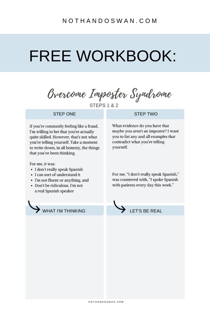Whenever I said I spoke Spanish, I felt like a fraud. Have you ever felt that way? Like you didn’t really deserve your title? Or like you were accidentally included in a group and it was just a matter of time before you got kicked out? This post and free workbook walk you through 4 quick steps to overcome imposter syndrome.