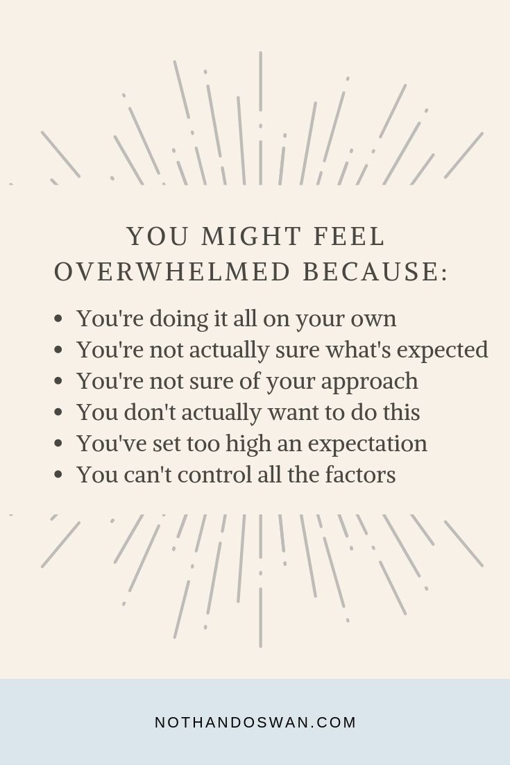 Ever experienced any of these causes of overwhelm? Who hasn't, right? This post will walk you through how to get over the feeling of overwhelm so that you can get back to your meaningful work. For thought leaders and creatives. 