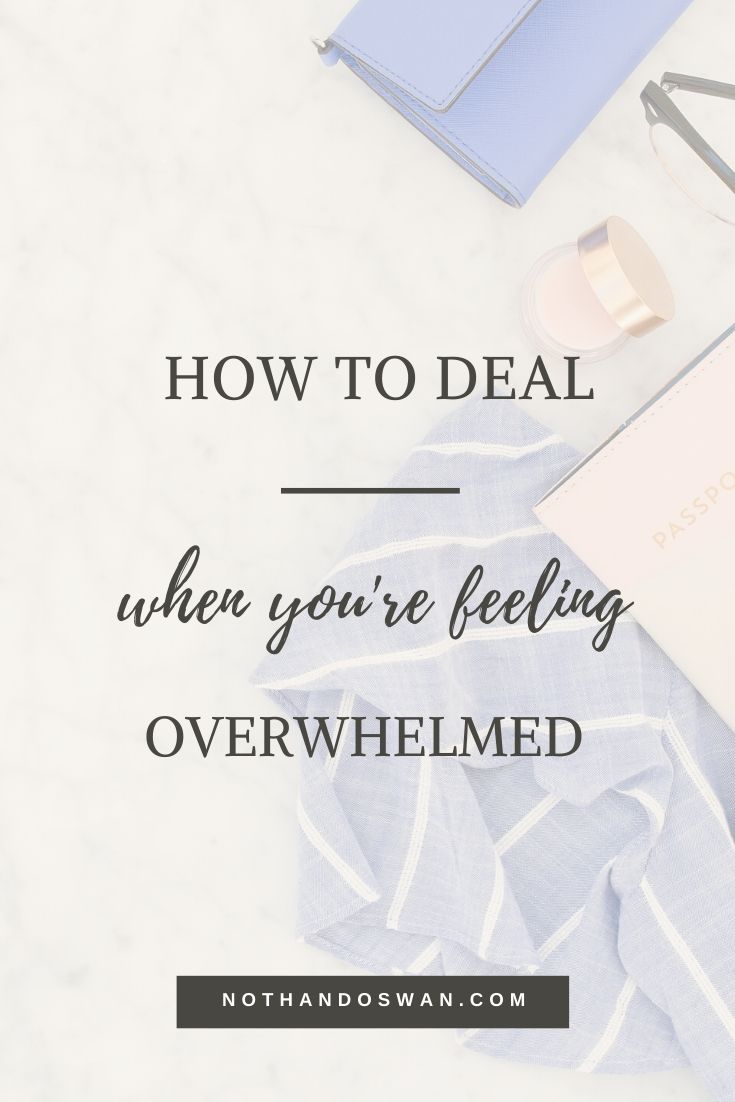 This post walks through 3 ways for you to stop feeling overwhelmed so you can start feeling productive. How to beat overwhelm.