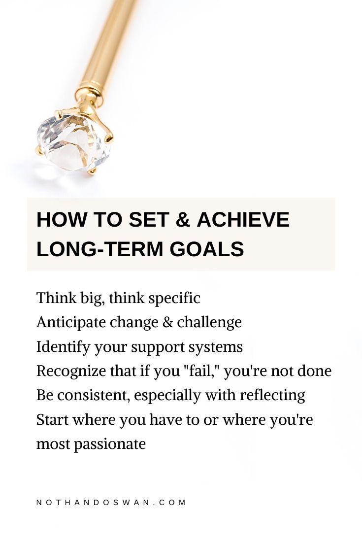 Click for a step-by-step guide to setting and achieving your important long-term goals. Planning; productivity.