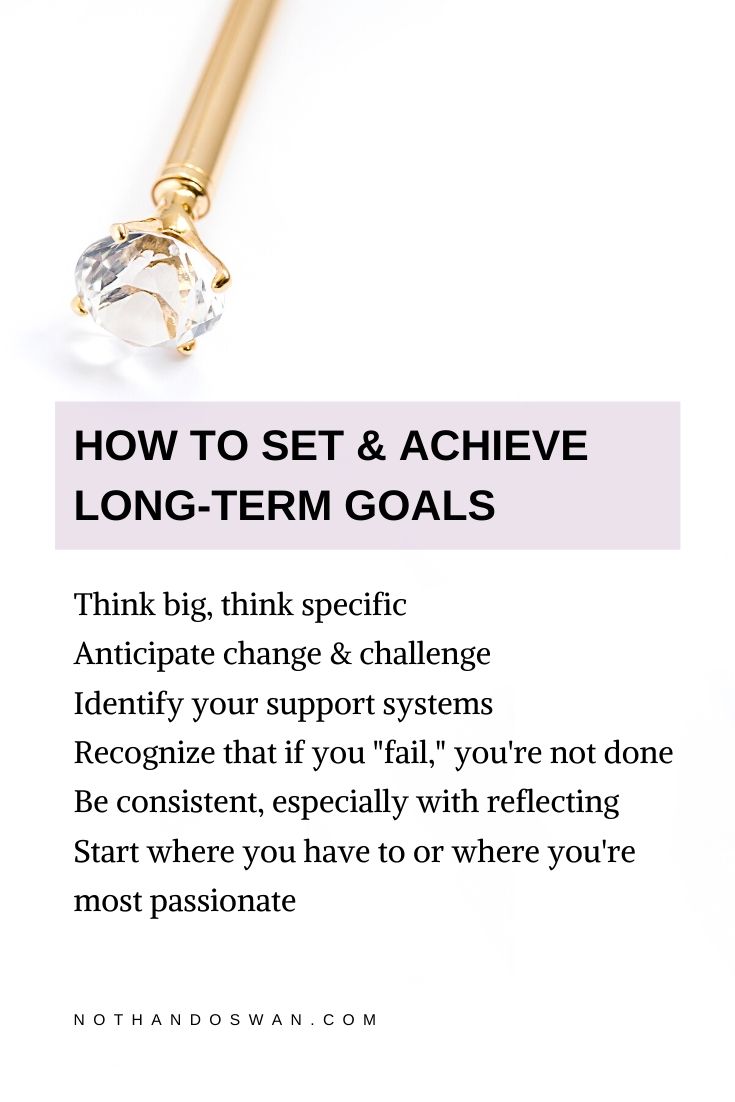 Click for a step-by-step guide to setting and achieving your important long-term goals. Planning; productivity; goal-setting.