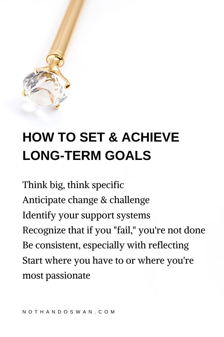 Click for a step-by-step guide to setting and achieving your important long-term goals. Planning; productivity; goal-setting.